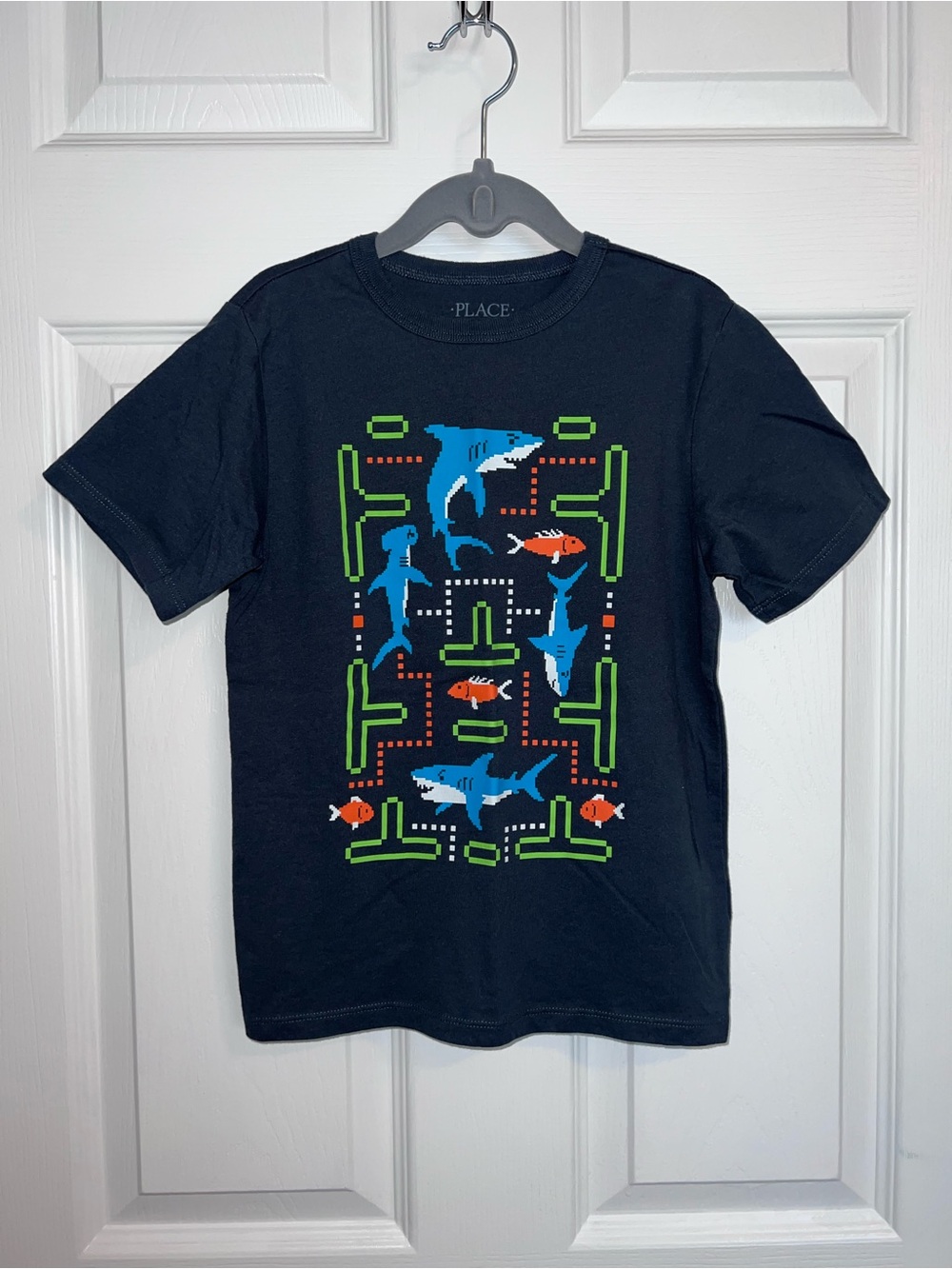 Kids 5/6 Shark Arcade Graphic T-Shirt